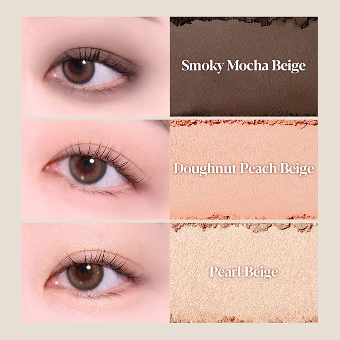 Espoir Real Eye Palette All New #1 Every Beige 0.26 oz 7.5g | Multi-Use Long-Lasting Blendable 8 Colors Natural Glitter Soft veil matte Makeup Eyeshadow Palette for Various Makeup Looks| Korean Makeup-Velvo Beauty