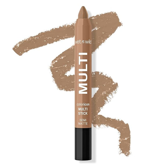 wet n wild Color Icon Cream Eyeliner Eyeshadow Multi-Stick, Moisturizing, Nourishing Velvety Cream-to-Powder Buildable & Blendable Formula, Cruelty-Free & Vegan - Nudie Culture-Velvo Beauty