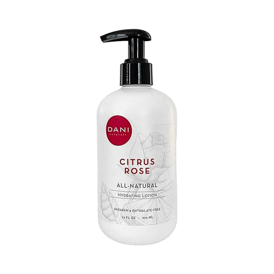 Naturals Hand & Body Lotion - Citrus Rose Scented, Deep Hydration Lotion for Dry Skin, With Shea Butter & Aloe Vera, Natural & Organic Ingredients, Paraben-Free, 12 Oz-Velvo Beauty