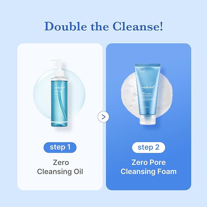 medicube Zero Foam Cleanser for Sensitive Skin - Sebum Control, Moisture Balance, and Pore Minimization | Korean Skincare-Velvo Beauty