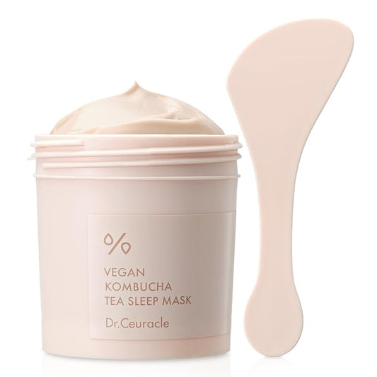 Dr.Ceuracle Vegan Kombucha Tea Sleeping Mask - Hydrating Overnight Face Mask with Niacinamide, Bakuchiol, Ceramide, Korean Skincare (100 g / 3.52 oz.)-Velvo Beauty