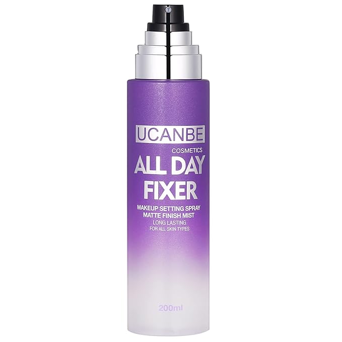 UCANBE Makeup Setting Spray - Matte Finishing Spray Long Lasting Face Mist, Oil Control Lightweight Hydrate Make Up Spray, 6.7 Fl Oz Large Size-Velvo Beauty