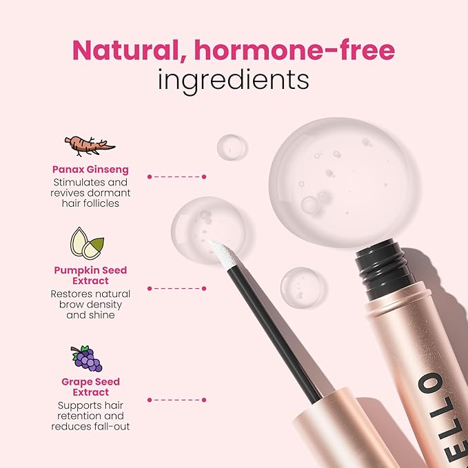 Eyebrow Growth Serum | Natural Thickening & Strengthening Formula | Biotin, Peptides, and Botanical Extracts | Vegan, Gentle, Non-Irritating-Velvo Beauty
