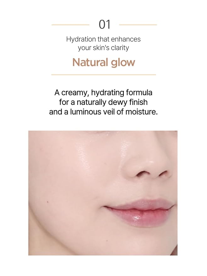 JUNG SAEM MOOL Essential Skin Nuder Cushion 19W Light 0.49 Fl Oz, No Refill, Natural Radiant Finish Cushion Foundation with Buildable Coverage, Lightweight Texture, Korean Foundation Makeup-Velvo Beauty
