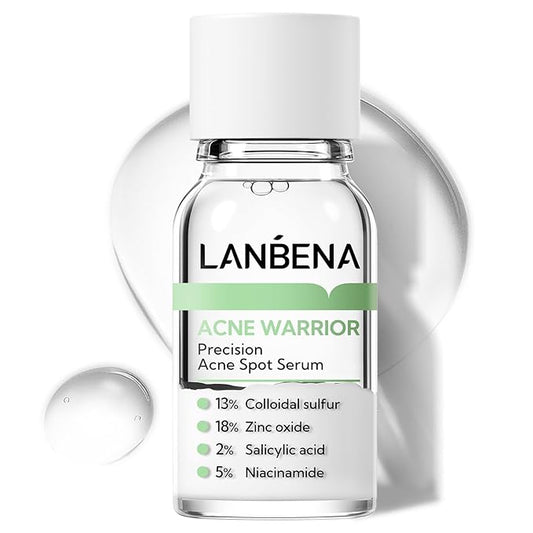 LANBENA Precision Acne Spot Serum, Acne Drying Lotion, Overnight Acne Treatment For Face, Dry Out Pimples, Blemishes, Zits And Clean Pores, 0.42 Fl Oz-Velvo Beauty