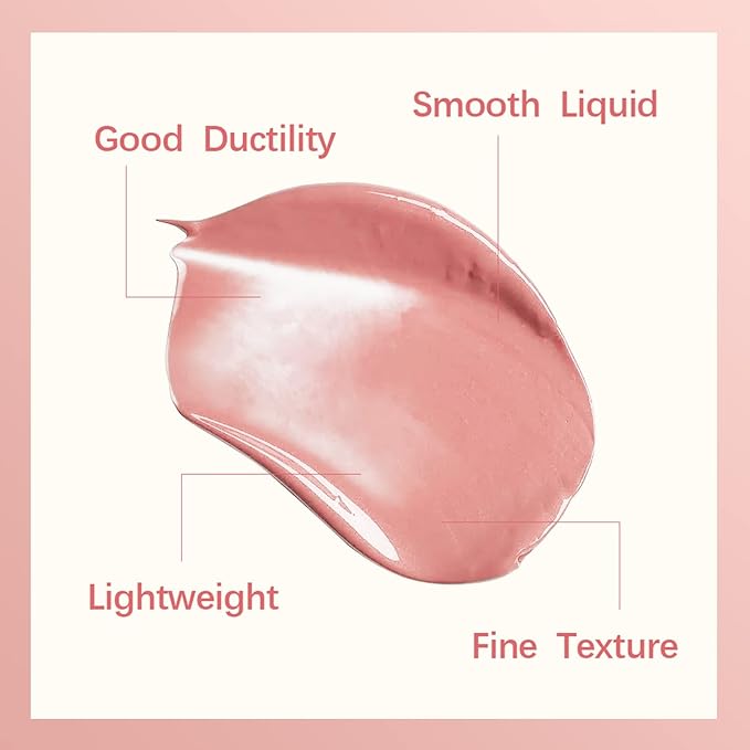 Erinde 2 Colors Liquid Highlighter and Blush Set, Natural Matte Face Blush, Natural Glossy Liquid Illuminator for Face and Body, Lightweight Blendable Silky Smooth Texture, Cruelty-free-Velvo Beauty