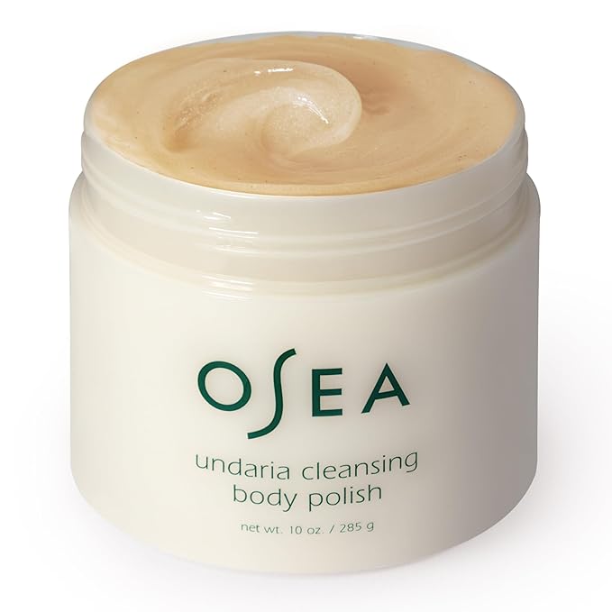 OSEA Undaria Cleansing Body Polish 10oz - Spa-Worthy AHA Body Exfoliator with Pumice and Seaweed-Velvo Beauty