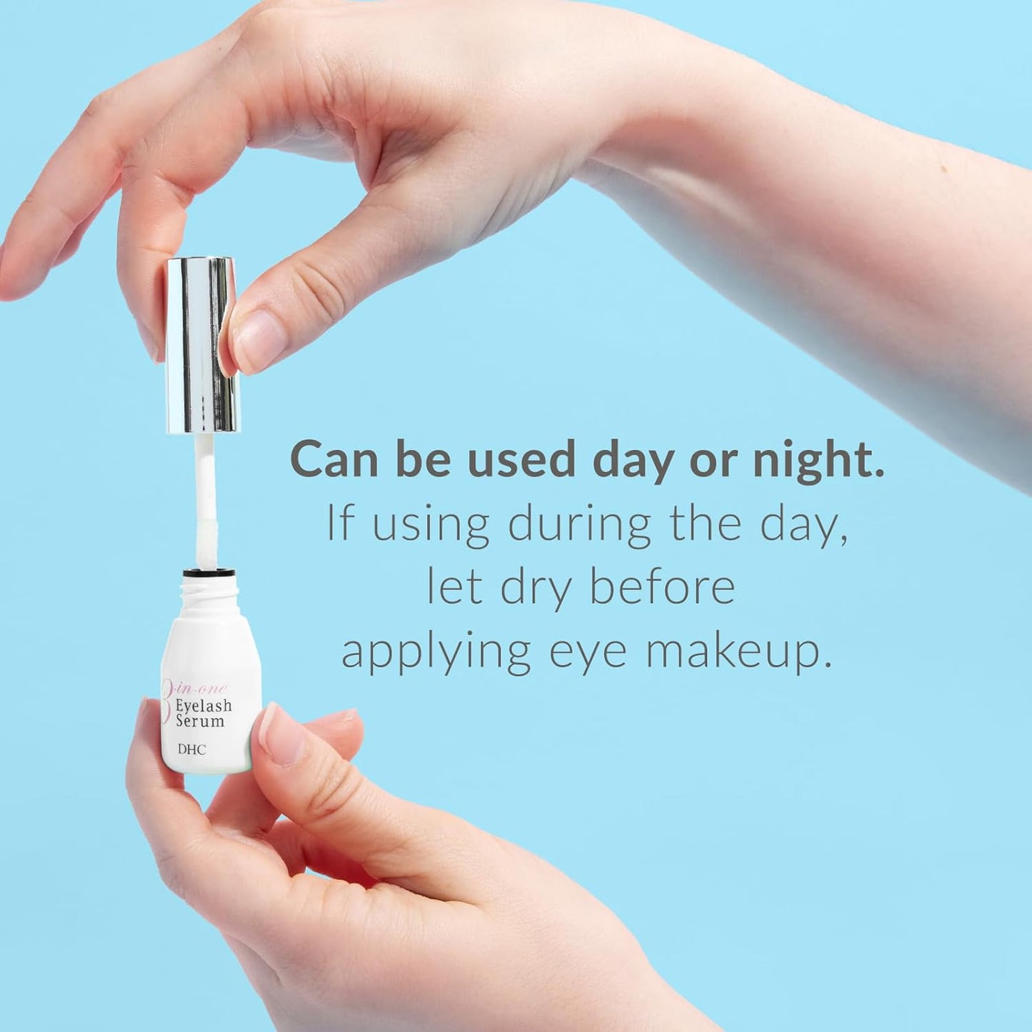 DHC 3-in-1 Eyelash Serum, 0.30 fl. oz.-Velvo Beauty