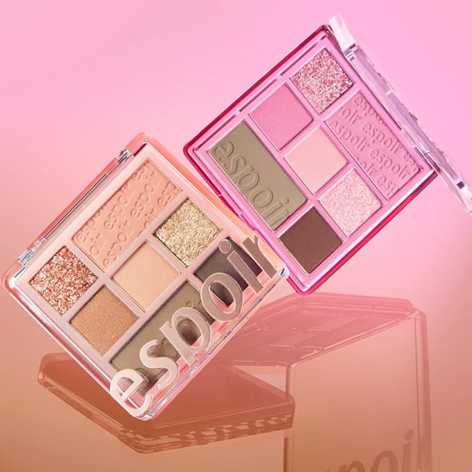Espoir Real Eye Palette #6 Plum Soda | Everyday Multi-Use Long-Lasting and Blendable 7 Colors Eyeshadow Palette for Eyeshadow Base and Cheeks Makeup | Warm, Cool, Neutrals | Korean Makeup-Velvo Beauty