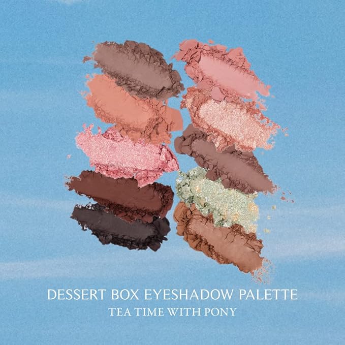 FreshO2 x Pony | Dessert Box Eyeshadow Palette |10 special colors| Made In Taiwan | Vegan Cruelty Free-Velvo Beauty