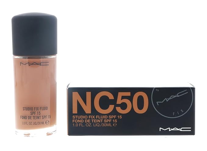 MAC 'Studio Fix' Fluid Foundation SPF 15#NC50-Velvo Beauty