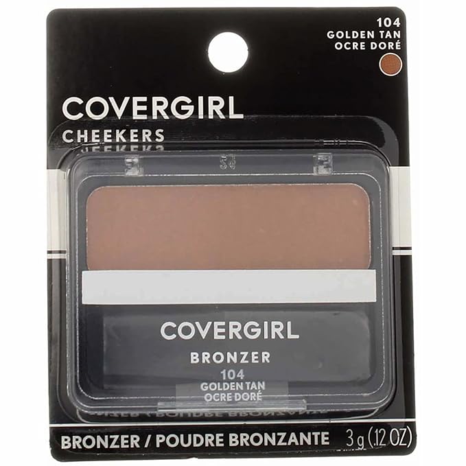 Cover Girl cheekers Bronzer 104 Golden Tan .12 oz-Velvo Beauty