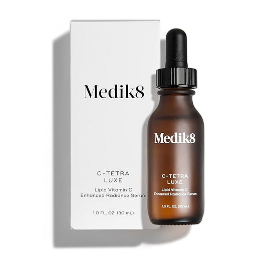 Medik8 C-Tetra Luxe - Balancing Vitamin C Serum For Face - Smooths Fine Lines and Wrinkles - Face Serum with Squalane - Vegan and Gluten Free - 1.0 oz-Velvo Beauty