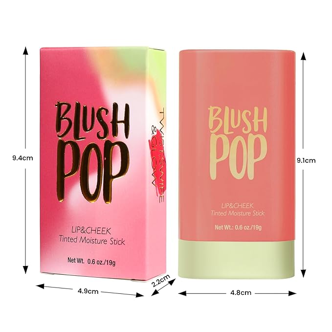 Highlighter Makeup Stick - Blush Highlighters Makeup Stick for Face & Body, Natural Silky Shimmer Highlight, Bendable Long Lasting Highlighter Wand, Cream Korean Highlighter (Soft Pink)-Velvo Beauty