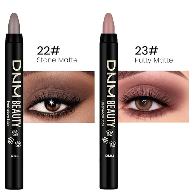 evpct 2Pcs Cream Eyeshadow Sticks Set for Eyes Waterproof, Stone Matte & Putty Matte Eye shadow Stick Pencil Pen Bulk sombras en crema para ojos 22+23-Velvo Beauty