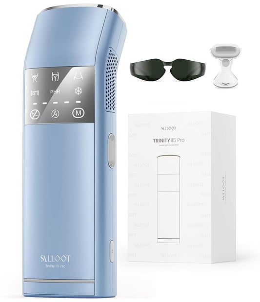 IPL Laser Hair Removal for Women and Men, 2 Lights, 2℃, 16.6 cm² Sapphire Ice Cooling for Sensitive Skin, 4-Pulse Mode for Ingrown Hair, Bikini, Face, Body Permanent Epilator Home Hair Removal Device-Velvo Beauty