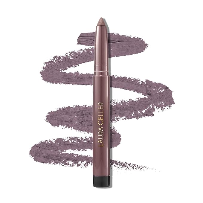 LAURA GELLER NEW YORK Kajal Longwear Kohl Eyeliner Pencil - Smoky Plum Kohl - Caffeine and Vitamin E - Smooth & Blendable Liner - Built-In Sharpener-Velvo Beauty