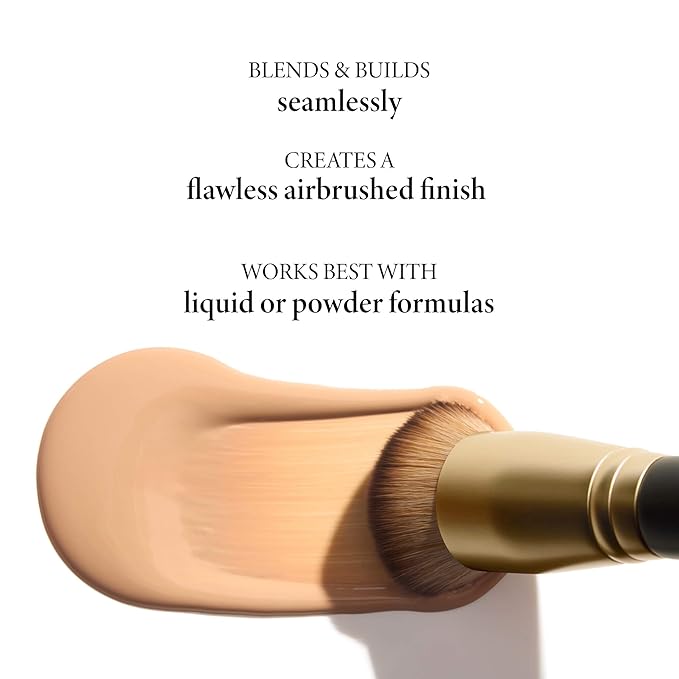 LAURA GELLER NEW YORK Full Coverage Foundation Blending Brush for All Face Makeup & Foundation-Velvo Beauty