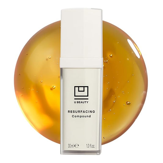 U Beauty Resurfacing Compound Serum - Renew & Illuminate Face Serum - Advanced 8-in-1 Formula with Vitamin C, Retinol, Hyaluronic Acid, & Peptides - Targets Fine Lines, Pores- 1.0 fl.oz-Velvo Beauty