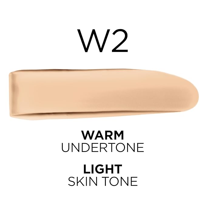 L'Oreal Paris True Match Super-Blendable Foundation, Medium Coverage Liquid Foundation Makeup, W2, Light, 1 Fl Oz-Velvo Beauty