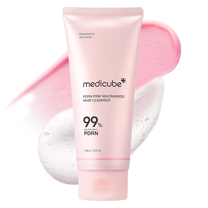medicube PDRN Marshmallow Whip Cleanser | Face Wash, Cleansing Foam for Pore Care & Uneven Skin Tone | Gentle Daily Deep Cleansing | Hydrating and Nourishing Facial Cleanser | Korean Skincare-Velvo Beauty