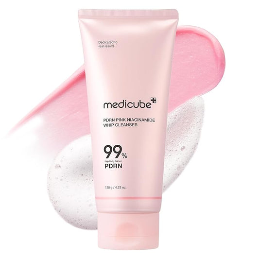 medicube PDRN Marshmallow Whip Cleanser | Face Wash, Cleansing Foam for Pore Care & Uneven Skin Tone | Gentle Daily Deep Cleansing | Hydrating and Nourishing Facial Cleanser | Korean Skincare-Velvo Beauty