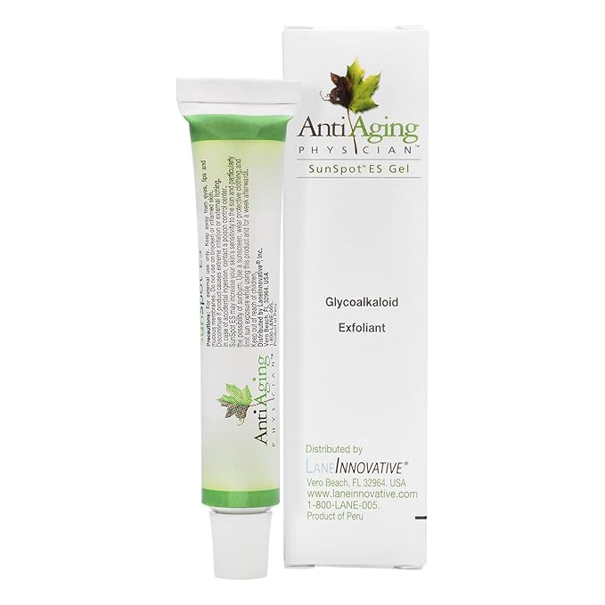 Lane Innovative - SunSpot ES, Natural Exfoliating Gel, Skin Rejuvenating Ingredients, Including Aloe Vera and Tea Tree Oil (0.5 Ounce, Pack of 2)-Velvo Beauty