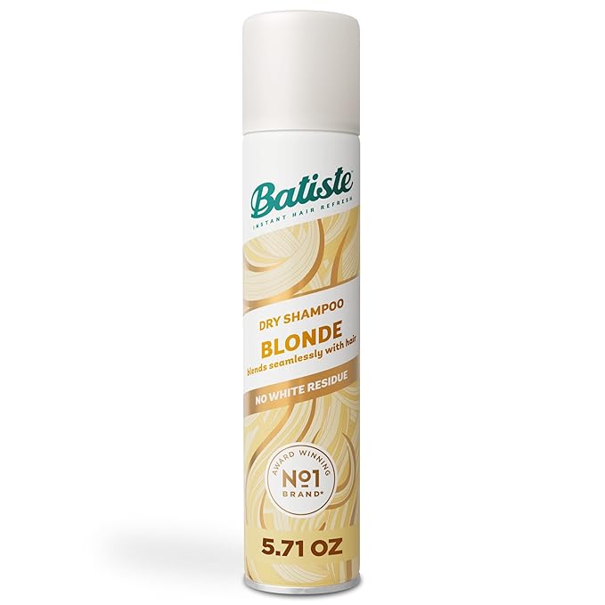 Batiste Dry Shampoo for Blonde Hair, Refresh Hair and Absorb Oil Between Washes, Waterless Shampoo for Added Hair Texture and Body, 5.71 oz-Velvo Beauty