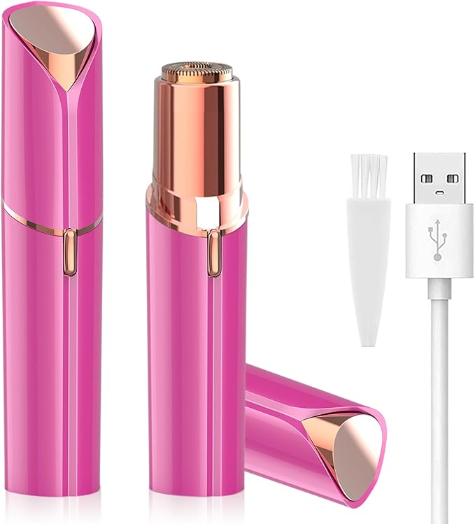 Facial Hair Remover for Women - Removal Shaver for Women - USB Rechargeable Lady Face Razor Trimmer for Face Lips Chin Peach Fuzz Arms Legs and Bikini Line-Velvo Beauty