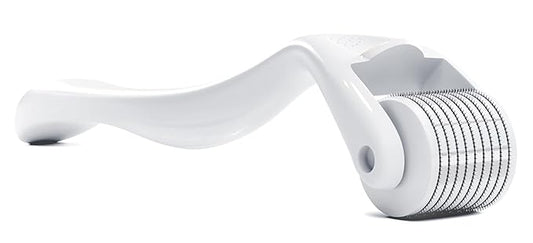 ROSELYNBOUTIQUE Derma Roller for Hair Beard Facial Skin Face 540 Microneedles At-Home Beauty Instrument White Holiday Gift for Men Women-Velvo Beauty
