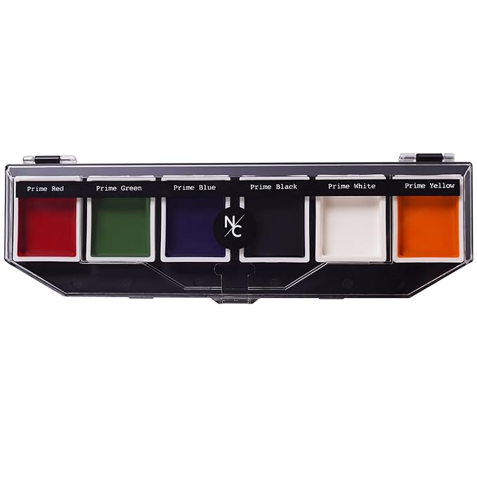 6 Color On Camera Primary Alcohol Activated Makeup Palette - Waterproof Makeup for Professional Makeup Artists-Velvo Beauty