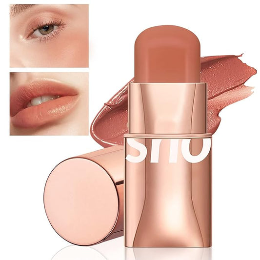 Cream Blush Stick for Cheeks Makeup,Waterproof Blush Face Stick Multi-Use Lip and Cheek Tint,Matte Finish Lightweight Easy to Blend Natural Cream Blusher Makeup for All Skin Tones-Coral Red-Velvo Beauty