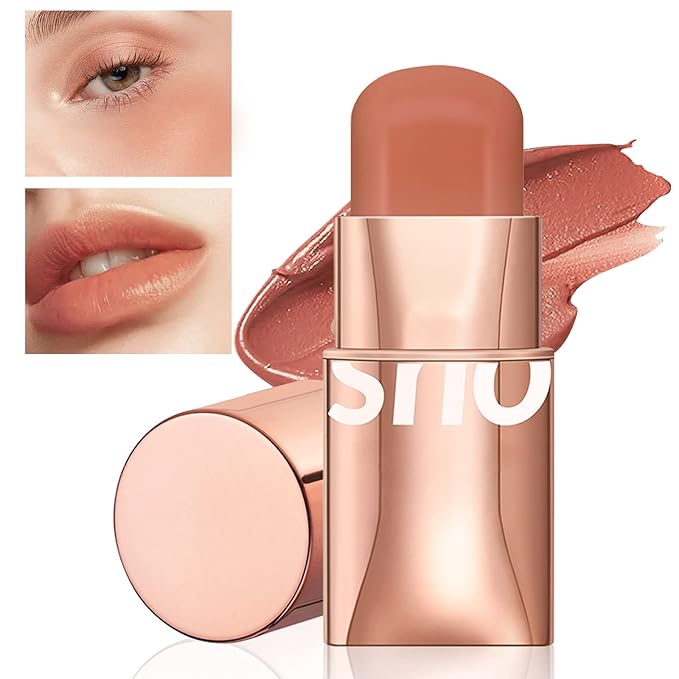 Cream Blush Stick for Cheeks Makeup,Waterproof Blush Face Stick Multi-Use Lip and Cheek Tint,Matte Finish Lightweight Easy to Blend Natural Cream Blusher Makeup for All Skin Tones-Coral Red-Velvo Beauty