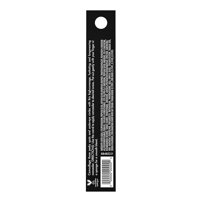 e.l.f. Hydrating Camo Concealer, Covers Blemishes & Under-Eye Circles, Full-Coverage & Delivers A Satin Finish, Vegan & Cruelty-Free, Rich Walnut-Velvo Beauty