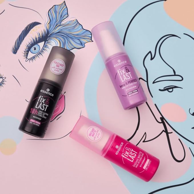 essence | Fix & Last Instant Matte Makeup Fixing Spray | Shine Control & Long-Wearing Formula | Vegan & Cruelty Free-Velvo Beauty