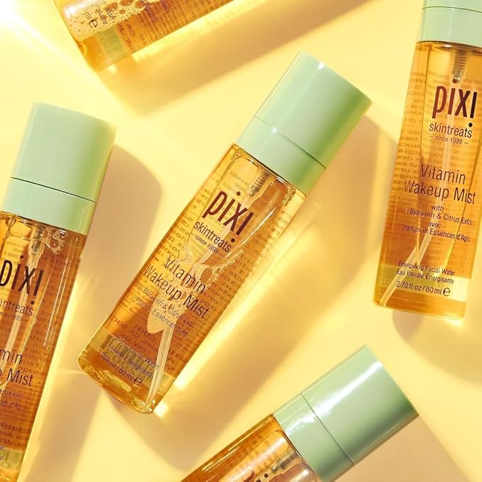 Pixi Vitamin-C Wakeup Mist | Helps Cool, Refresh, and Wake Up Skin | Adds Hydration | Boosting Treatment Toner | 2.7 fl oz / 80ml-Velvo Beauty