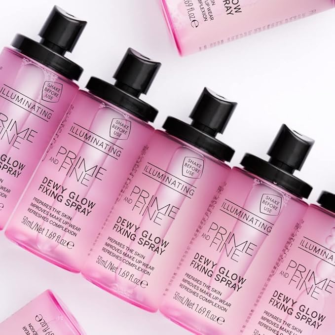 Catrice | Prime & Fine Illuminating Dewy Glow Spray | Transparent and Fast Drying Fixing Spray| Paraben Free & Vegan | Cruelty Free (Pack of 1)-Velvo Beauty