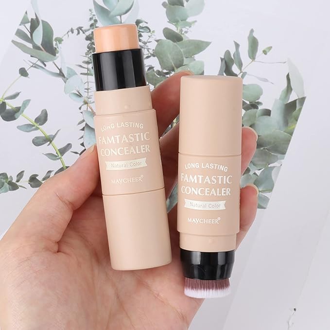 3 Pcs Contour Highlighter Blush Sticks with Brush, Shades with Highlighter & Bronzer Pen & Cream Blush, Waterproof, Longwear Makeup-Velvo Beauty