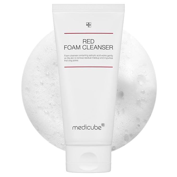medicube Red Foam Cleanser - Deeply cleanses, remove impurities, control sebum, | Korean Skincare-Velvo Beauty