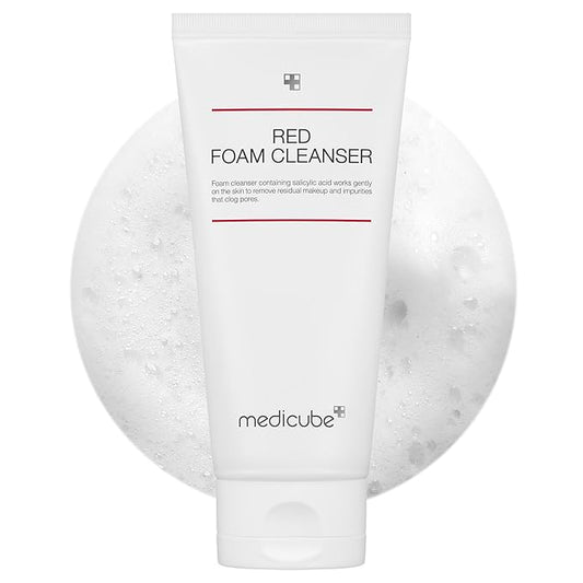 medicube Red Foam Cleanser - Deeply cleanses, remove impurities, control sebum, | Korean Skincare-Velvo Beauty