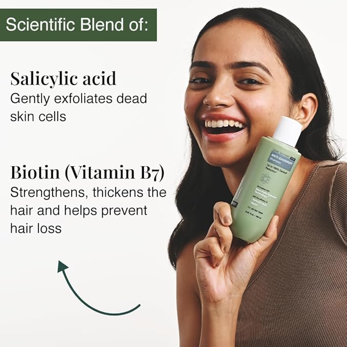 Bare Anatomy Expert Anti-Dandruff Shampoo Targets Oily Scalp And Sheds Dry Flakes Clears away dandruff flakes Relieves from excessive oil 8.4 Ounce-Velvo Beauty