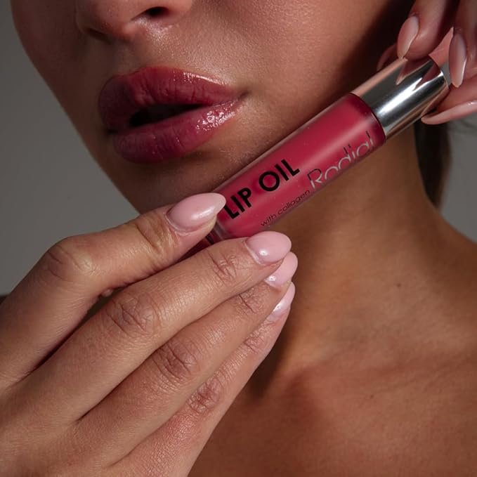 Rodial Plumping Collagen Lip Oil Sugar Coral 0.13fl.oz, Vegan Collagen-Infused Lip Oil with Macadamia and Jojoba Oil, Deep Hydration for Fuller-Looking Pout, Ultra-Nourishing Formula for Silky Lips-Velvo Beauty