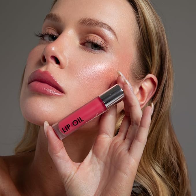 Rodial Plumping Collagen Lip Oil Sugar Coral 0.13fl.oz, Vegan Collagen-Infused Lip Oil with Macadamia and Jojoba Oil, Deep Hydration for Fuller-Looking Pout, Ultra-Nourishing Formula for Silky Lips-Velvo Beauty