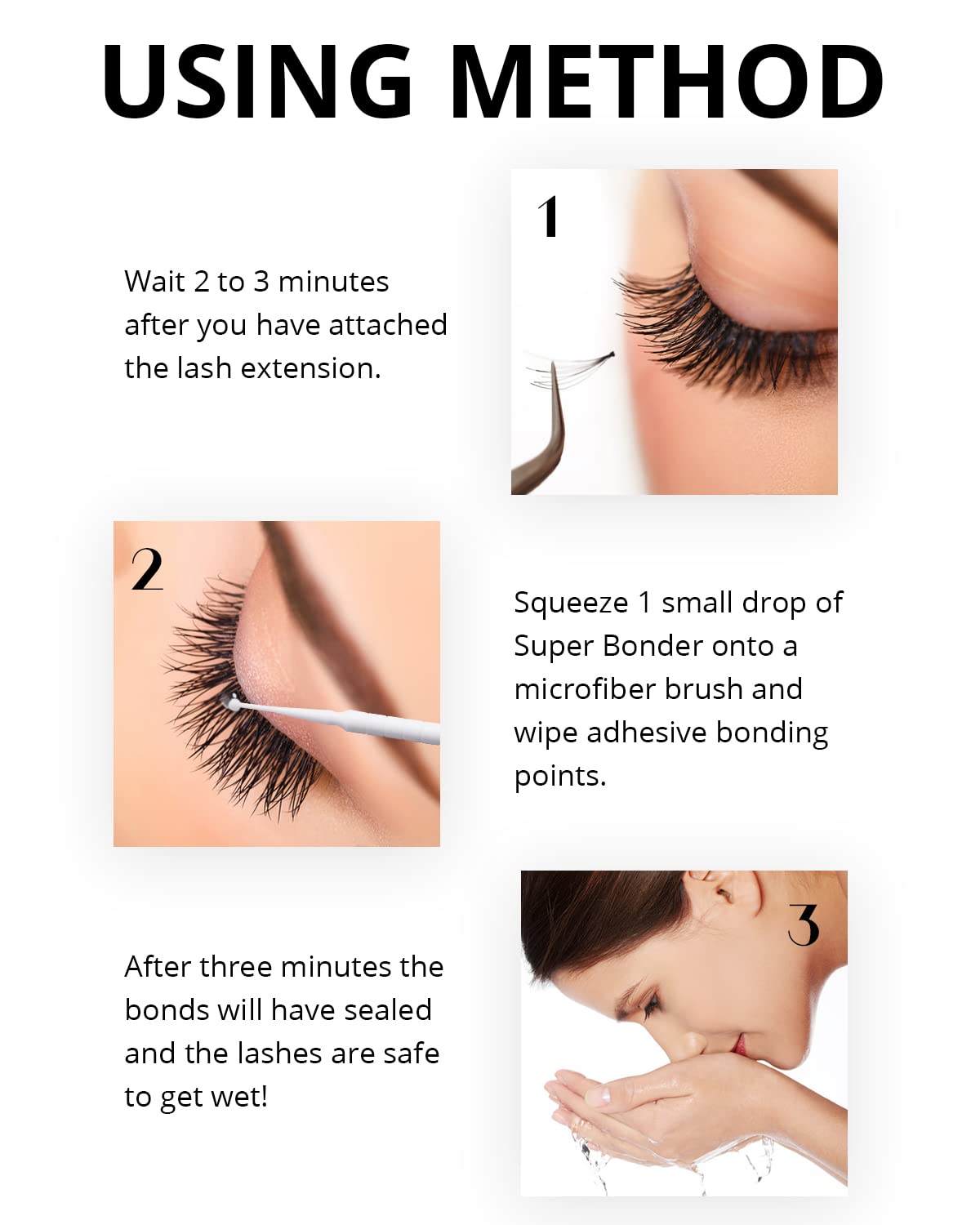 Lash Bonder for Eyelash Extensions, Lash Retention Sealant Eyelash Lash Glue Super Bonder for Lash Extensions Glue Accelerator Cure Solution Lash Extension Lash Super Bonder -15ML-Velvo Beauty