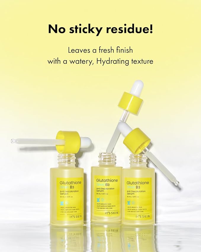 It'S SKIN Glutathione Shot B3 Serum 1.01 Fl Oz, Niacinamide Facial Serum, Dark Spot Corrector, Face Exfoliation, Hydrating Serum for Hyperpigmentation, Acne Scars, Blemish Spot, Korean Skincare-Velvo Beauty