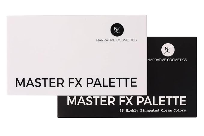 Master FX Palette, 18 Highly Pigmented Cream Colors, Professional SFX Makeup Palette for the Stage, Film, Costumes, Cosplay-Velvo Beauty