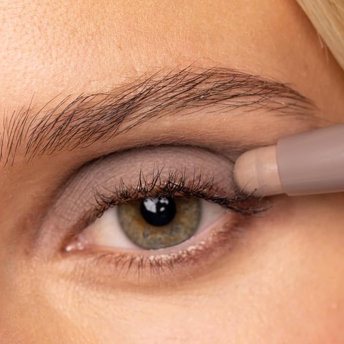 Palladio Waterproof Eyeshadow Stick with Blending Sponge, Long Lasting & Effortless Application, Smudge Free & Crease Proof Formula, Matte & Shimmer Shades, Buildable Eye Shadow (Matte Mocha)-Velvo Beauty