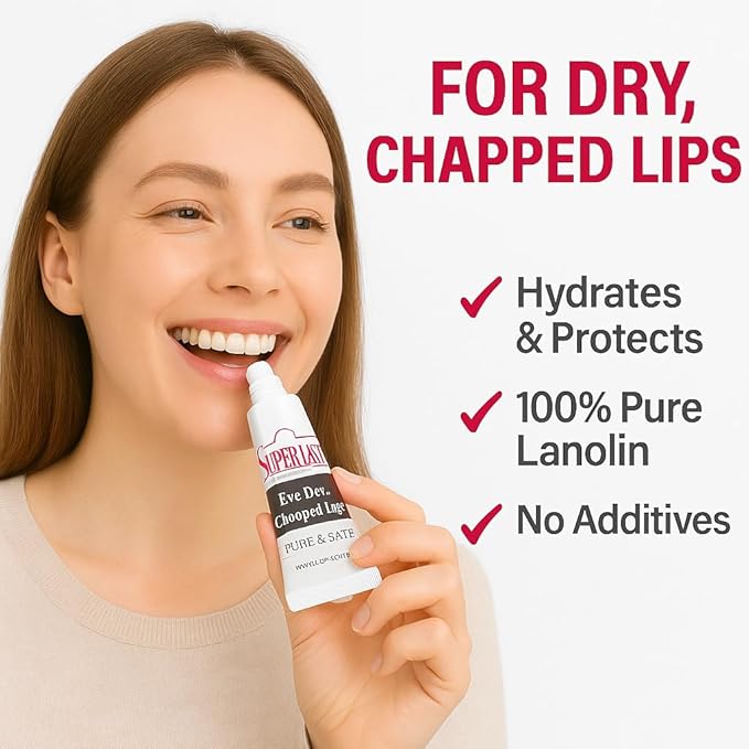 Lanolin Lip Balm 2 pack - Organic Lip Repair for Hot/Dry Weather - Natural nipple cream - Moisturizer for cracked lips - Hydrating lip care - Ultra pure jojoba oil - Chapstick For Men & Women 0.70 Oz-Velvo Beauty