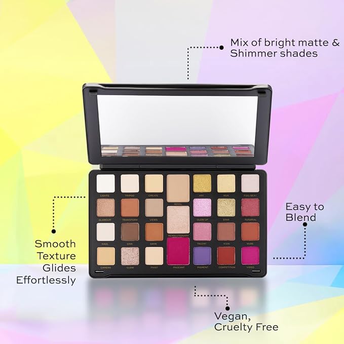 Makeup Revolution, Creator Limitless, Eyeshadow Palette, Nude Reign, 30.9g-Velvo Beauty