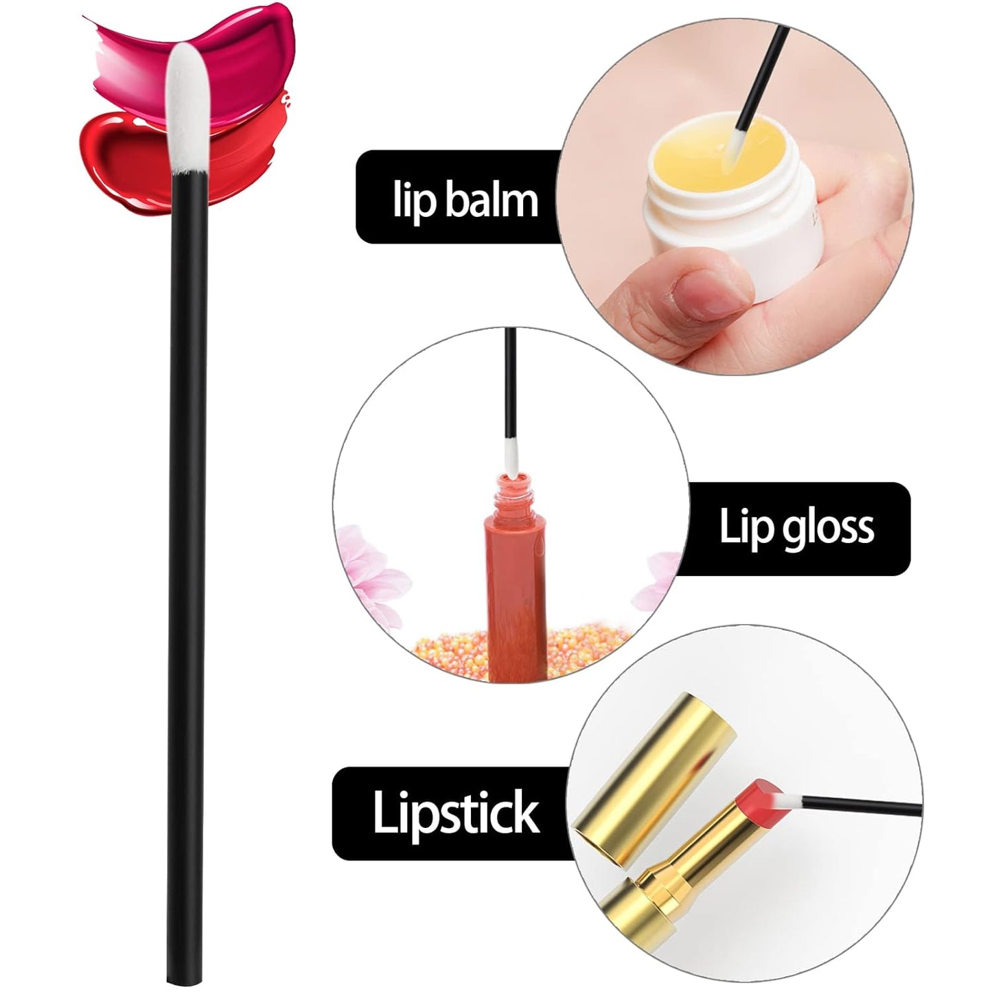 700 Piece Disposable Lip Wands - Lip Brushes, Lipstick & Gloss Applicators - Lint Free Makeup Applicator Brush Beauty Tool-Velvo Beauty